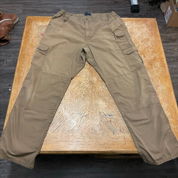 5.11 Tactical Pants Mens Khaki Work Cargo Utility Pants 40x34 Tan Cargo Pants. - Picture 2 of 8